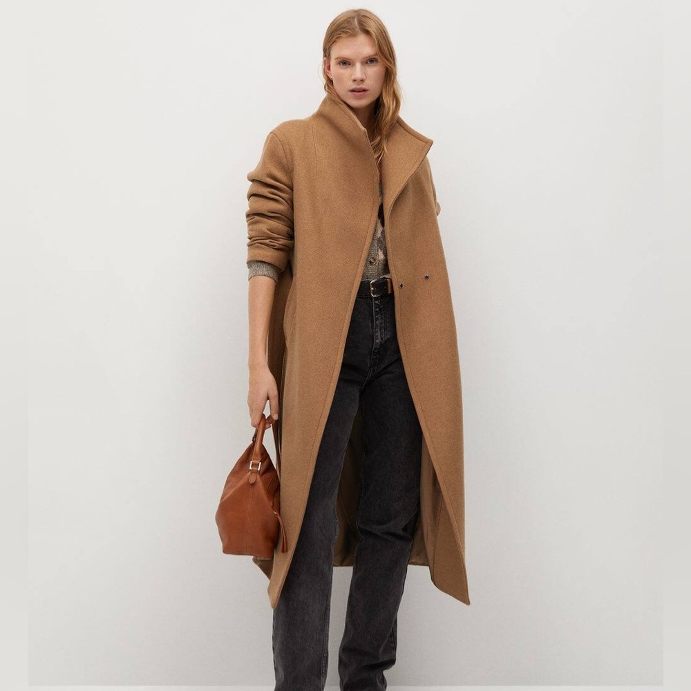 Mango Wool double-breasted coat size Small